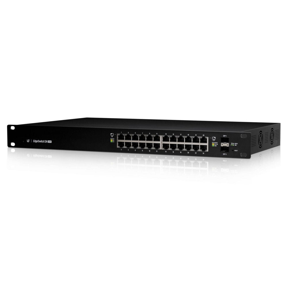 Ubiquiti EdgeSwitch ES-24-250W | 24-Poorts Managed L2/L3 Gigabit Switch | 250W PoE | 1U | Zwart - Matmuis
